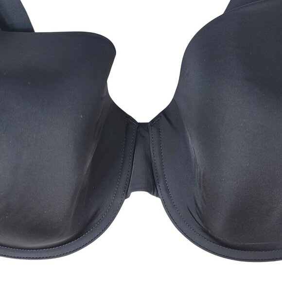 Soma Perfect Coverage Bra Black 40D Underwire Seamless Light Pad Vanishing 360 - Picture 3 of 9